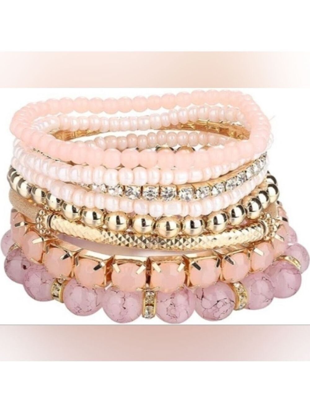 Sailimue beaded bracelets set of 8 - Picture 9 of 10